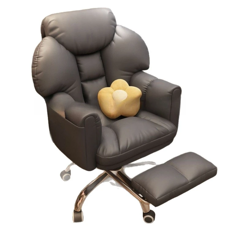 Computer chair reclining office chair boss home sedentary live streaming host leisure ergonomics 
Computer chair reclining office chair boss home sedentary live streaming host leisure ergonomics