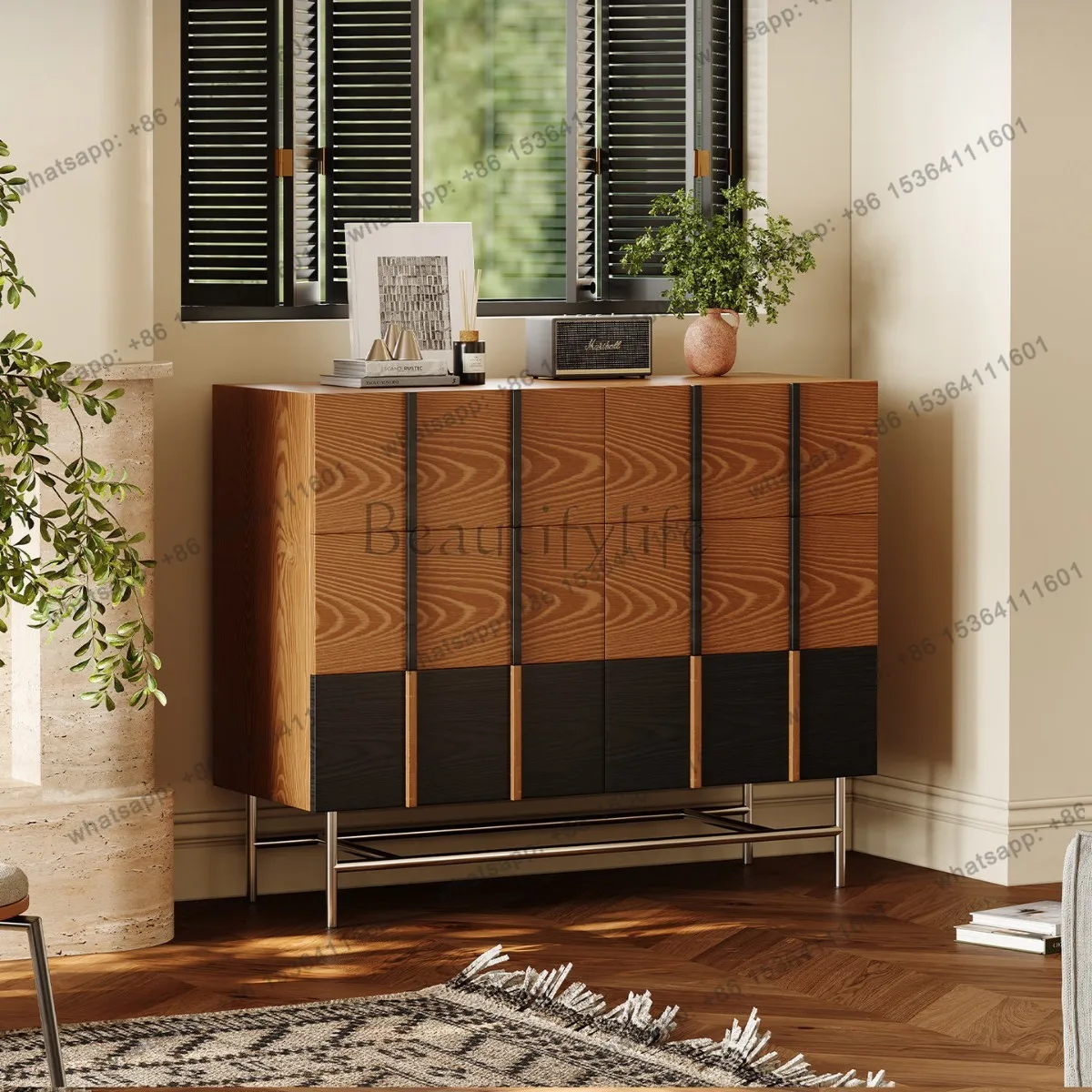 Medieval solid wood six-bucket cabinet living room wabi wind bedroom bedside cabinet
Medieval solid wood six-bucket cabinet living room wabi wind bedroom bedside cabinet