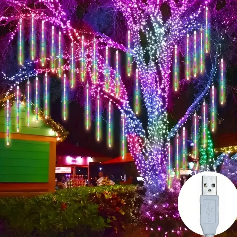 USB Meteor Shower Light LED Christmas String Lights Icicle Tree Lights Christmas Courtyard Party Courtyard Christmas Decoration
USB Meteor Shower Light LED Christmas String Lights Icicle Tree Lights Christmas Courtyard Party Courtyard Christmas Decoration