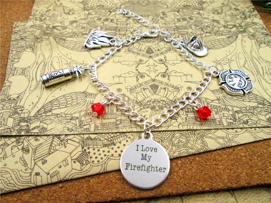 I Love My Firefighter Personalized Bracelet Diy Kit Create Your Own Charm Bracelet With Multiple Charms Unique Handcrafted Gift
I Love My Firefighter Personalized Bracelet Diy Kit Create Your Own Charm Bracelet With Multiple Charms Unique Handcrafted Gift