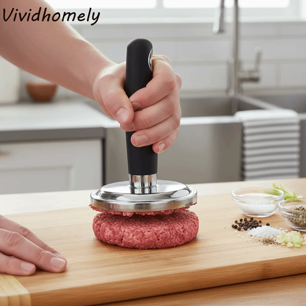 Stainless Steel Manual Meat Pie Press Mold Non-Stick Durable Meat Patty Press Round Hanging Patties Maker Kitchen Gadget
Stainless Steel Manual Meat Pie Press Mold Non-Stick Durable Meat Patty Press Round Hanging Patties Maker Kitchen Gadget