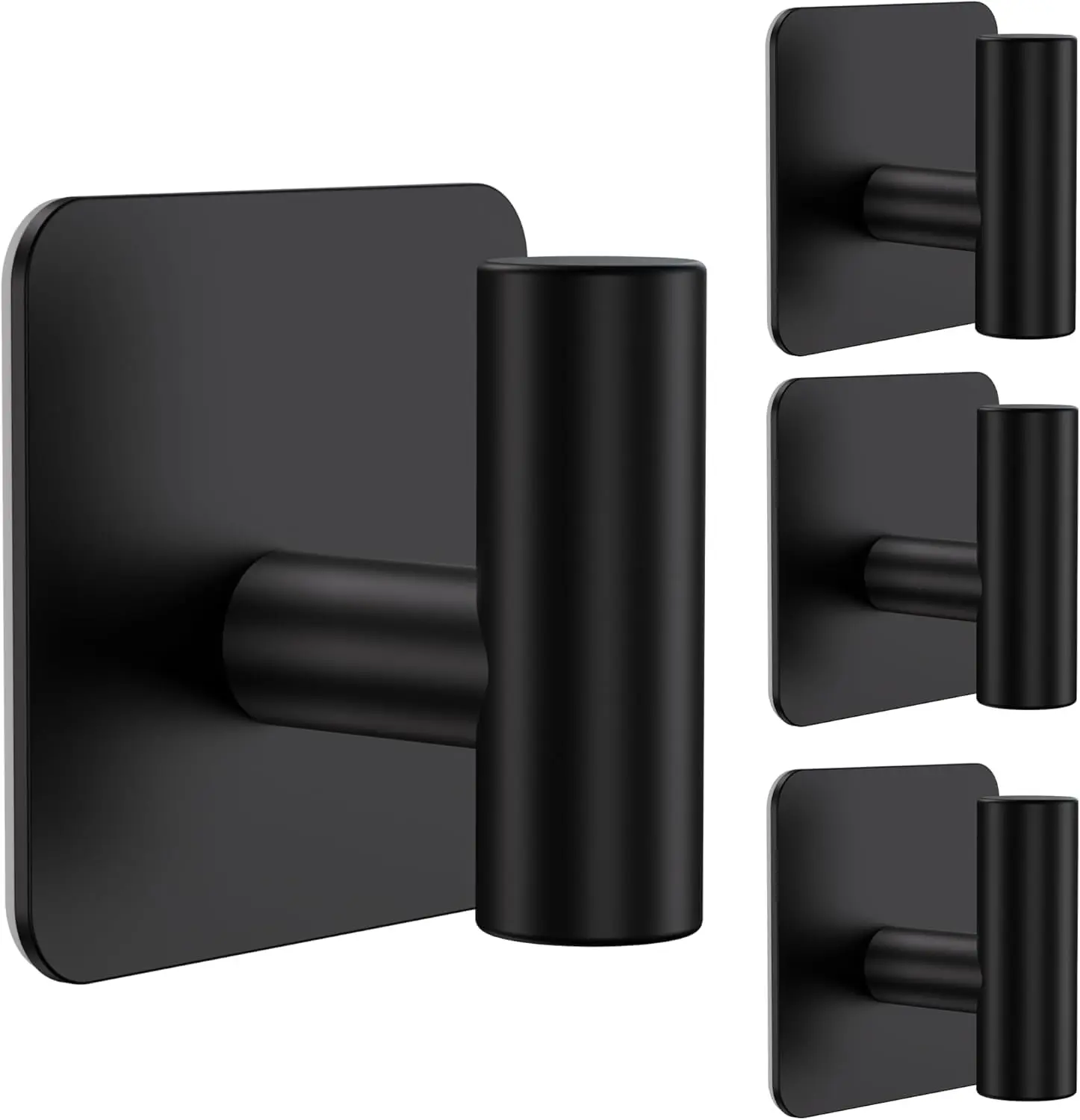 4 Pack Large Heavy Duty Wall Hooks 26lb Max - Stainless Steel Adhesive Towel Hooks for Bathroom, Kitchen, Door, Matte Black
4 Pack Large Heavy Duty Wall Hooks 26lb Max - Stainless Steel Adhesive Towel Hooks for Bathroom, Kitchen, Door, Matte Black