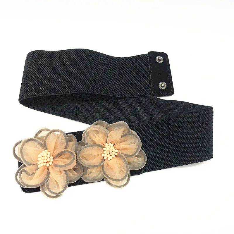 Women's Runway Fashion Flower Beaded Elastic Cummerbunds Female Dress Corsets Waistband Belts Decoration Narrow Belt R186
Women's Runway Fashion Flower Beaded Elastic Cummerbunds Female Dress Corsets Waistband Belts Decoration Narrow Belt R186