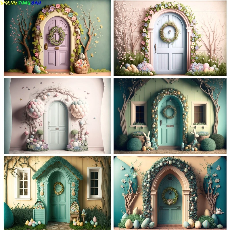Vinyl Custom Easter Scene For Photo Studio Background Celebrations Spring Eggs Rabbits Doors Photography Backdrops Props FR-05
Vinyl Custom Easter Scene For Photo Studio Background Celebrations Spring Eggs Rabbits Doors Photography Backdrops Props FR-05
