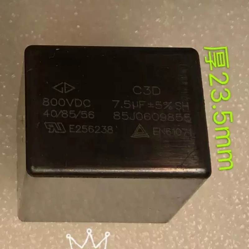 New Xiamen Farad GD C3D 7.5UF 800VDC 755K thick copper foot turn off thin film infinite capacitor
New Xiamen Farad GD C3D 7.5UF 800VDC 755K thick copper foot turn off thin film infinite capacitor