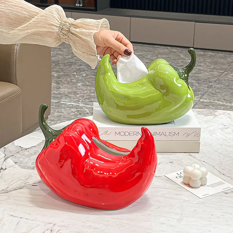 Creative Chili-shaped Ceramic Tissue Box, Handmade, Practical and Beautiful
Creative Chili-shaped Ceramic Tissue Box, Handmade, Practical and Beautiful