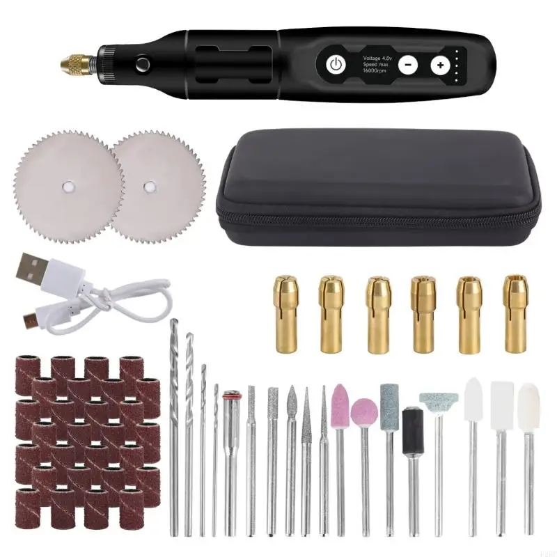 F26C 3.7V 16000rpm Cordless Rotary Tool 5 Speed Woodworking Engraving Pen For Jewelry Metal Glass Wireless Drill Hand Tool
F26C 3.7V 16000rpm Cordless Rotary Tool 5 Speed Woodworking Engraving Pen For Jewelry Metal Glass Wireless Drill Hand Tool