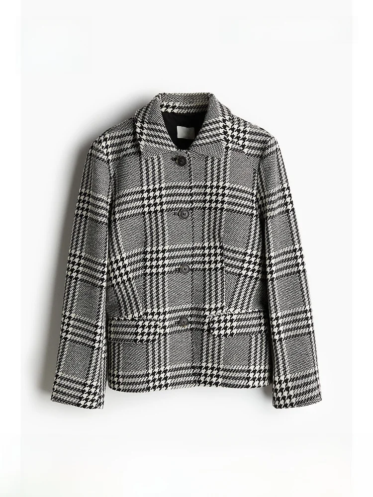 H&M Women's Jacket 1256725 Autumn 2024 Polyester Wool Blend Short Outerwear Fashion Ladies' Clothing
H&M Women's Jacket 1256725 Autumn 2024 Polyester Wool Blend Short Outerwear Fashion Ladies' Clothing
