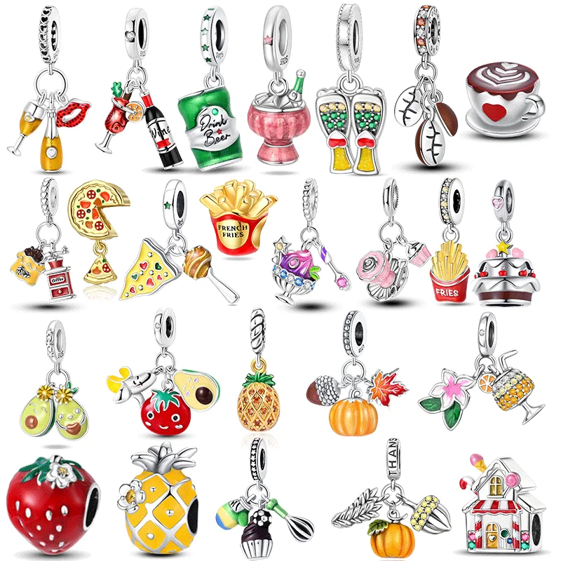 Cute Yellow Food Pumpkin Car Cake Avocado Pizza Charms Beads 925 Silver Jewelry Fit Bracelet Women Diy Gift Accessory Necklace
Cute Yellow Food Pumpkin Car Cake Avocado Pizza Charms Beads 925 Silver Jewelry Fit Bracelet Women Diy Gift Accessory Necklace