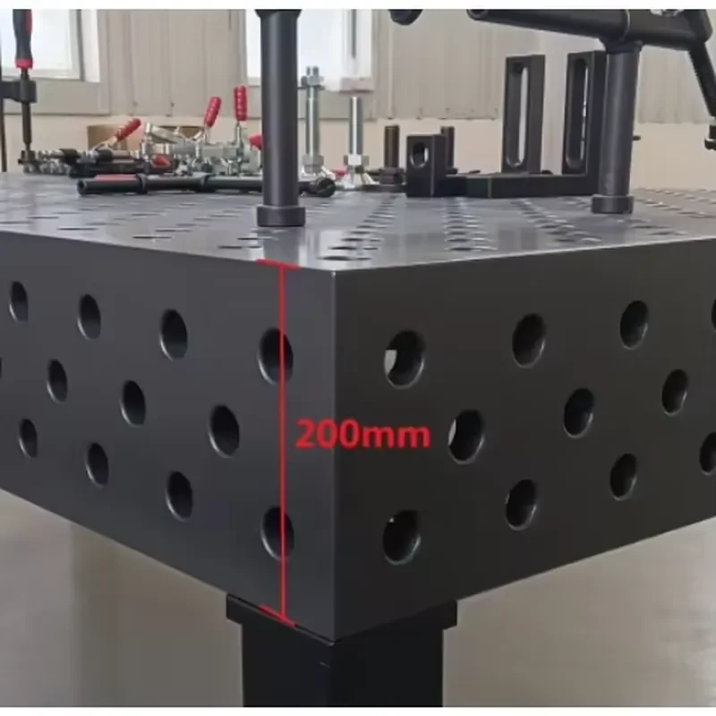 New 1000x1000mm Cast Iron Platform with 28mm Holes High Precision 3D Welding Table Nitride Coated
New 1000x1000mm Cast Iron Platform with 28mm Holes High Precision 3D Welding Table Nitride Coated