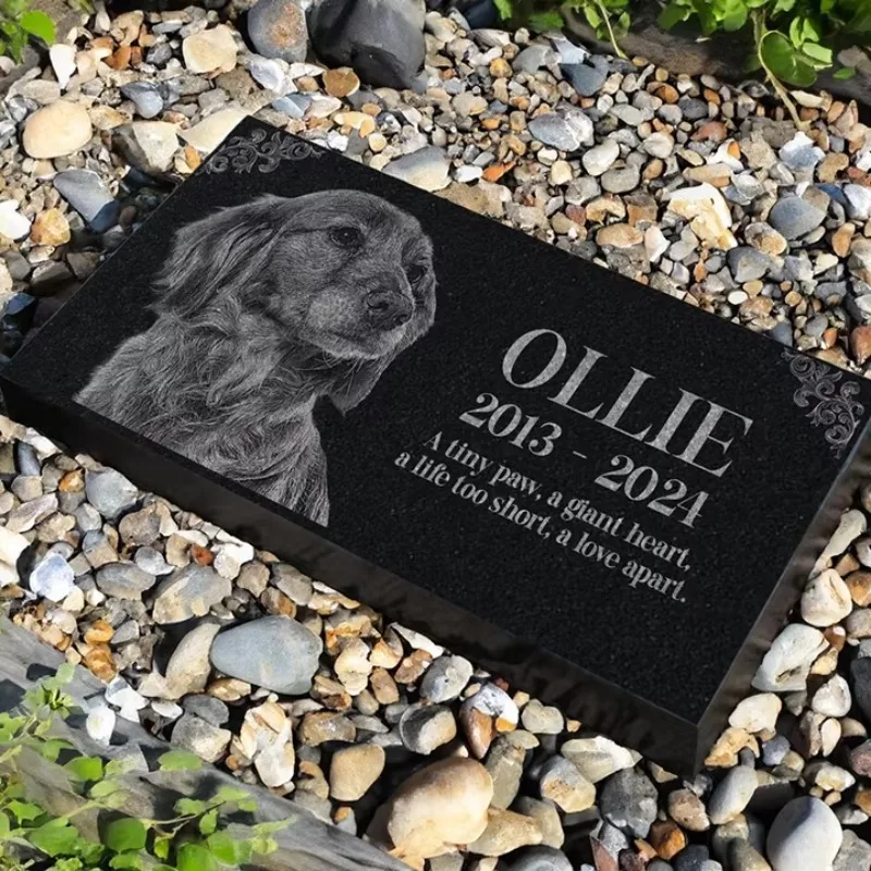 Personalized Acrylic Pet Memorial Tombstone with Photo - Custom Engraved Pet Headstone for Garden
Personalized Acrylic Pet Memorial Tombstone with Photo - Custom Engraved Pet Headstone for Garden