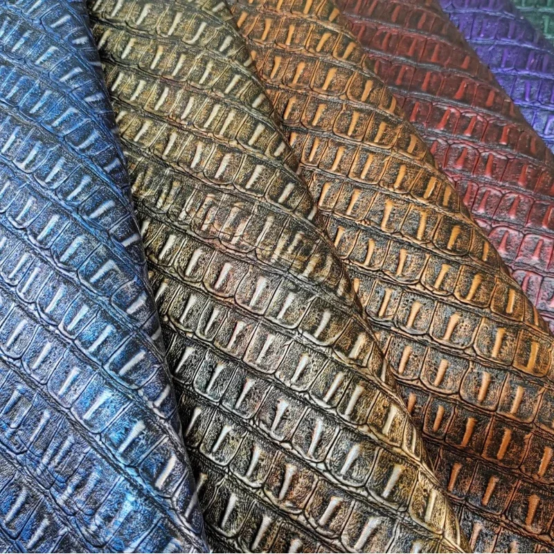 Retro Crocodile Pattern Artificial Leather Fabric for Diy Sewing Sofa Background Wall Bag Clothing Designer Cloth Material
Retro Crocodile Pattern Artificial Leather Fabric for Diy Sewing Sofa Background Wall Bag Clothing Designer Cloth Material