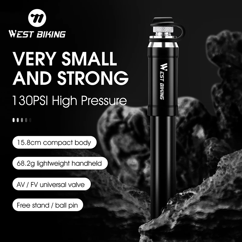 WEST BIKING Mini Bicycle Pump High Pressure Aluminum Alloy Pump MTB Road Bike Schrader Presta Valve Tire Inflator Bike Supplies
WEST BIKING Mini Bicycle Pump High Pressure Aluminum Alloy Pump MTB Road Bike Schrader Presta Valve Tire Inflator Bike Supplies