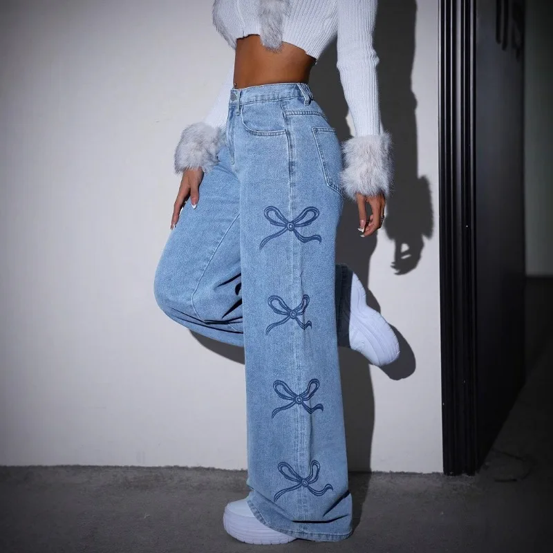 Women‘s High Waist Bell Bottom Jeans Bow Decor Denim Pants S-XXL Quick Dry & Wrinkle Resistant Perfect for Daily Wear
Women‘s High Waist Bell Bottom Jeans Bow Decor Denim Pants S-XXL Quick Dry & Wrinkle Resistant Perfect for Daily Wear