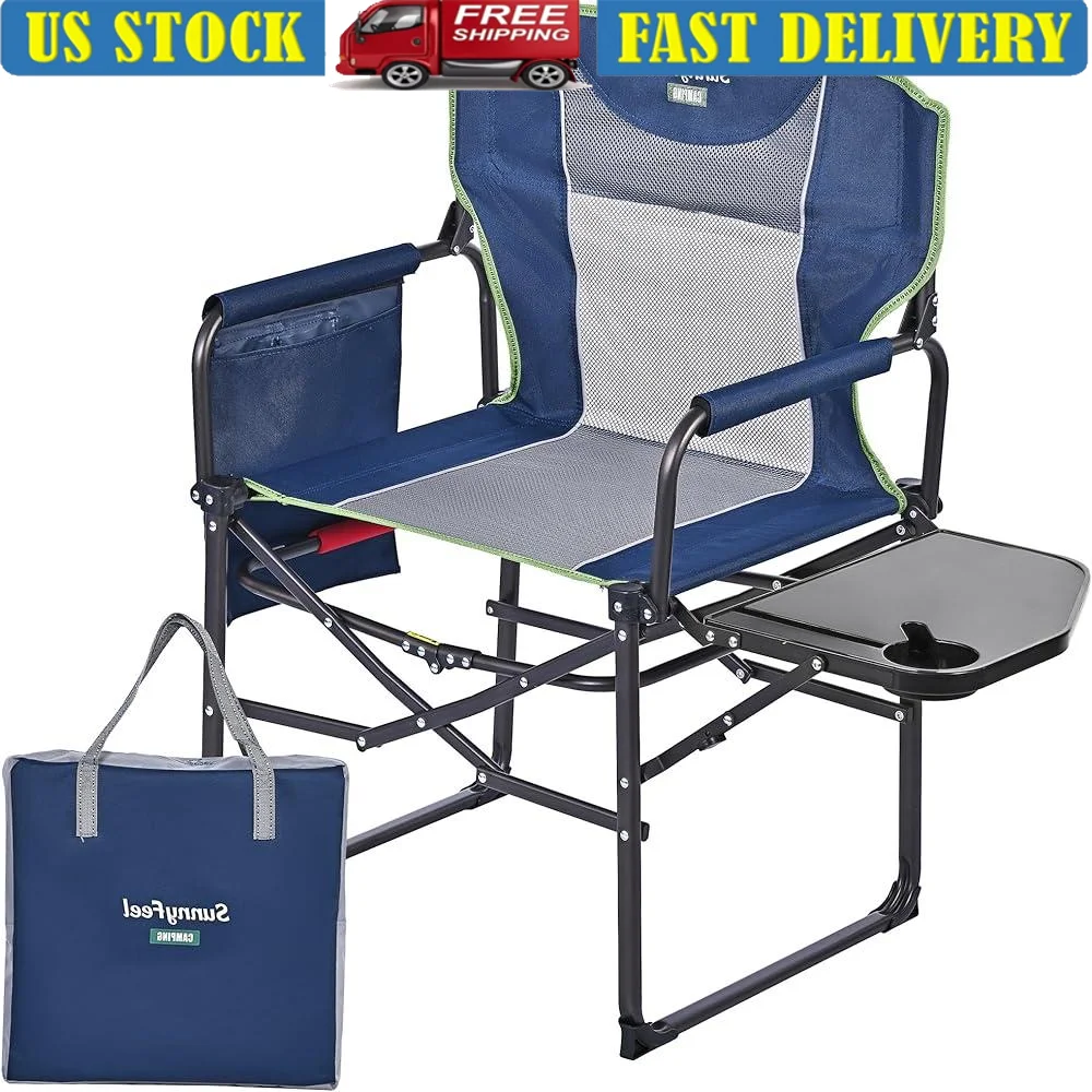 Heavy Duty Portable Folding Camping Chair with Side Table Pocket Anti-Pinch Design Convenient Storage Beach Lawn Outdoor
Heavy Duty Portable Folding Camping Chair with Side Table Pocket Anti-Pinch Design Convenient Storage Beach Lawn Outdoor