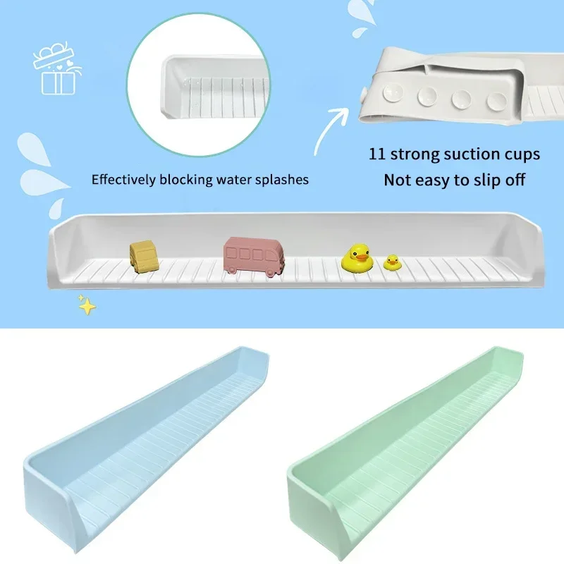 Large Tub Toy Tray, Children's Splash Protection Guard, Silicone Bath Shelf
Large Tub Toy Tray, Children's Splash Protection Guard, Silicone Bath Shelf