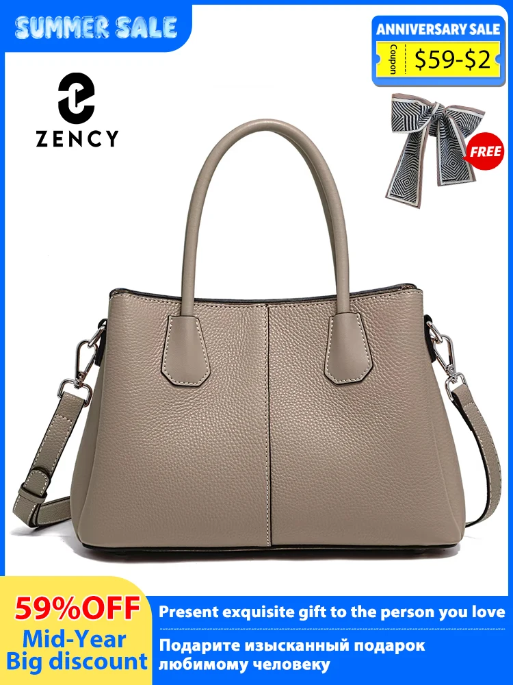 Zency Women's Genuine Leather Khaki Top-Handle Bag Noble Luxury Crossbody with Three Compartments for Daily Work And Shopping
Zency Women's Genuine Leather Khaki Top-Handle Bag Noble Luxury Crossbody with Three Compartments for Daily Work And Shopping