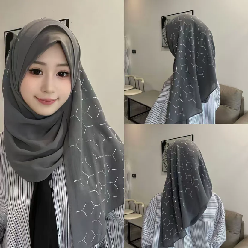 Chiffon Glittery Islam Muslim Women Wraps Scarf Hijab Wraps
Chiffon Glittery Islam Muslim Women Wraps Scarf Hijab Wraps