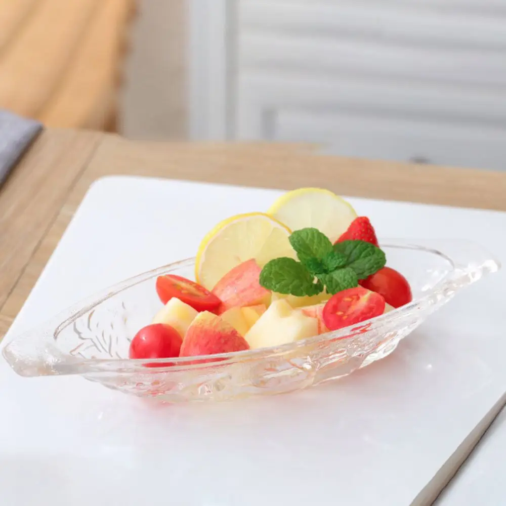 Fruit Dish Acrylic Boat Shaped Ice Cream Bowl Transparent Large Size Salad Serving Bowl Dessert Plate KTV
Fruit Dish Acrylic Boat Shaped Ice Cream Bowl Transparent Large Size Salad Serving Bowl Dessert Plate KTV