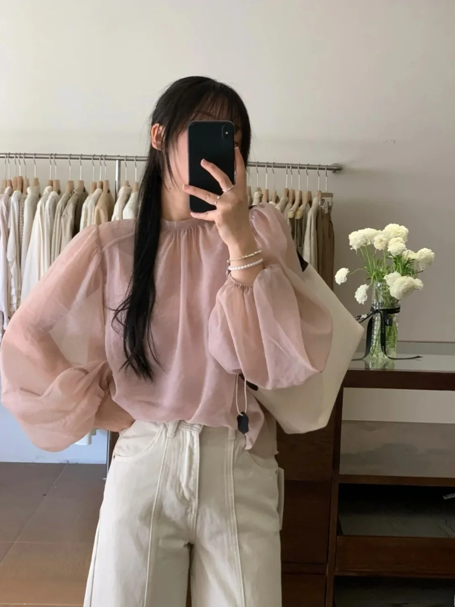 Women's Summer New Sle Chiffon Long Sve irt with Strap Lantern Sve Transparent Sun Protection Top round Ne Two Pi...
Women's Summer New Sle Chiffon Long Sve irt with Strap Lantern Sve Transparent Sun Protection Top round Ne Two Pi...