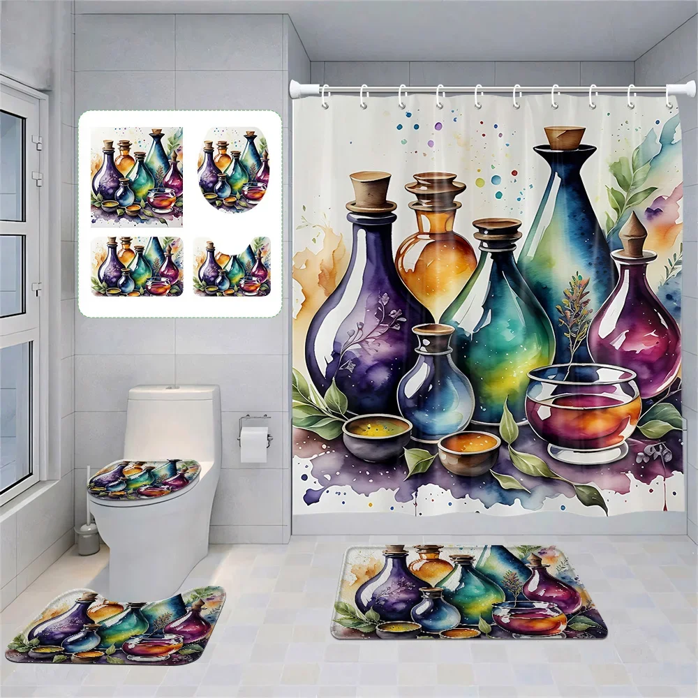 Four-Piece Set Morandi Bathroom Decorative suit Abstract Art Shower Curtain Non-Slip Floor Mat Toilet Mat home decoration
Four-Piece Set Morandi Bathroom Decorative suit Abstract Art Shower Curtain Non-Slip Floor Mat Toilet Mat home decoration