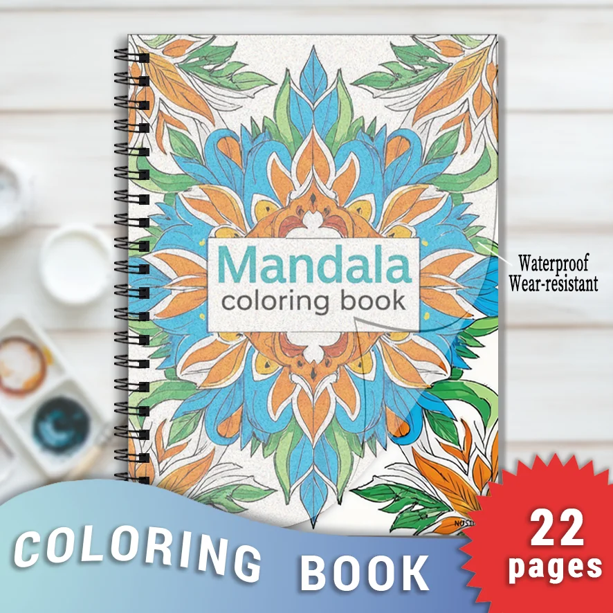 Mandala Adult Coloring Book - 8.3x11.2 inches Stress relief coloring book 22 pages of art therapy illustrations to relieve anxie
Mandala Adult Coloring Book - 8.3x11.2 inches Stress relief coloring book 22 pages of art therapy illustrations to relieve anxie