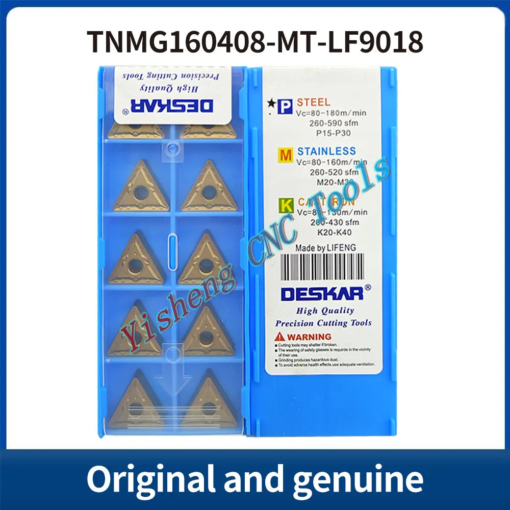 DESKAR 100% Original TNMG160404-MT TNMG160408-MT LF9218 LF9018 CNC cutting tool indexable threading carbide insert
DESKAR 100% Original TNMG160404-MT TNMG160408-MT LF9218 LF9018 CNC cutting tool indexable threading carbide insert
