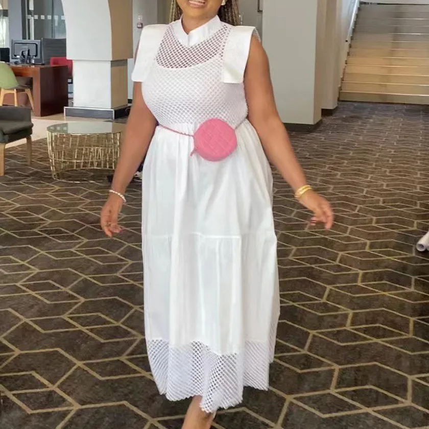 D228 New Summer Hollow-Out Patchwork Plus Size Loose Sexy Elegant Dress
D228 New Summer Hollow-Out Patchwork Plus Size Loose Sexy Elegant Dress
