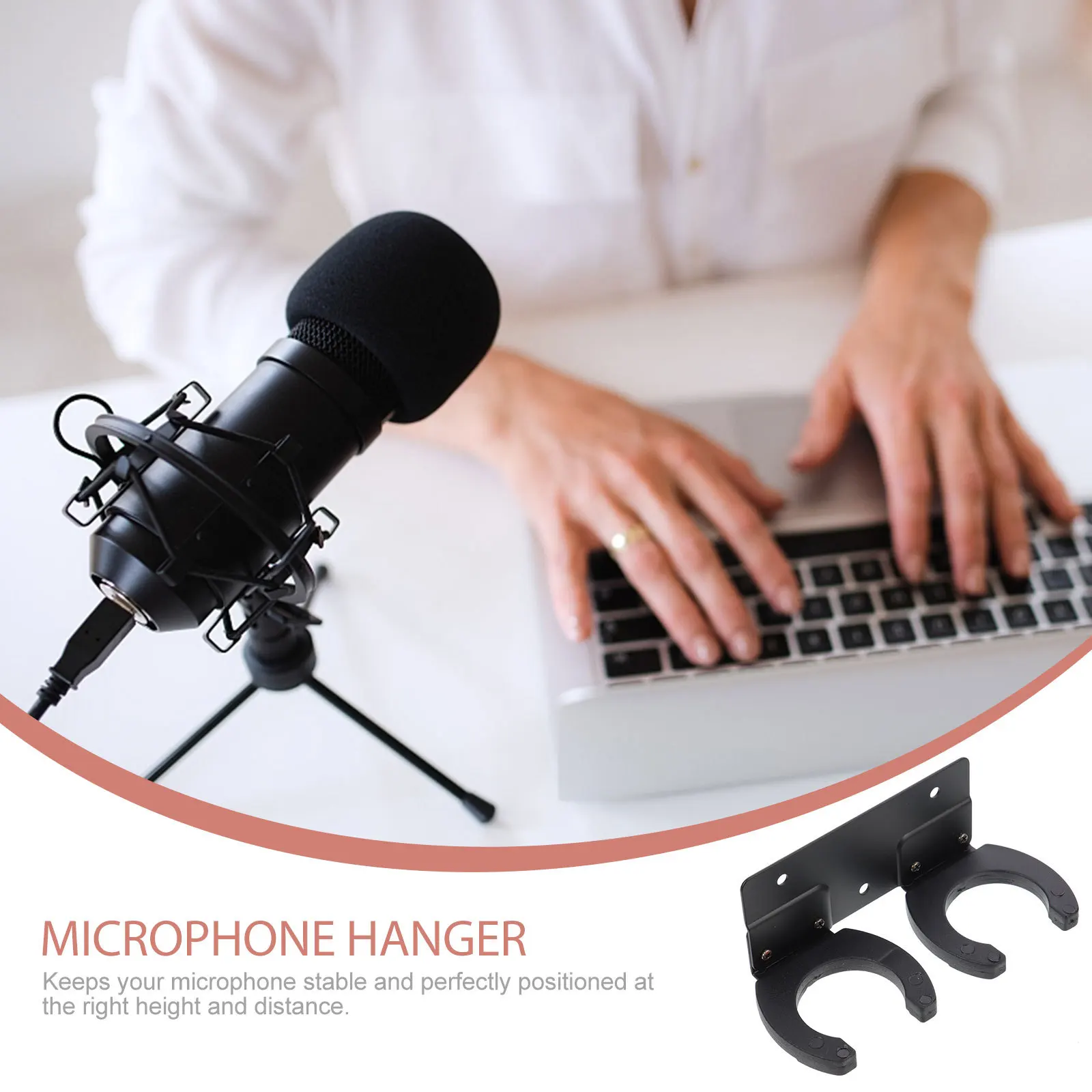 Double Hook Wall-Mounted Metal Microphone Bracket Heavy-Duty Mic Holder for Ktv Studio Conference Home Mic Storage Rack
Double Hook Wall-Mounted Metal Microphone Bracket Heavy-Duty Mic Holder for Ktv Studio Conference Home Mic Storage Rack