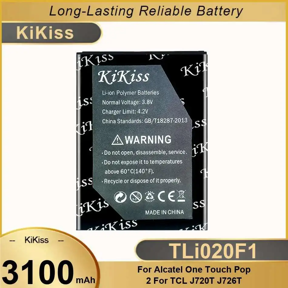 Аккумулятор мобильного телефона TLi020F1 3100 мАч для Tcl J720 J720T J726T J728T для Alcatel One Touch Pop 2 5042d C7 OT 7040 7040D
Аккумулятор мобильного телефона TLi020F1 3100 мАч для Tcl J720 J720T J726T J728T для Alcatel One Touch Pop 2 5042d C7 OT 7040 7040D