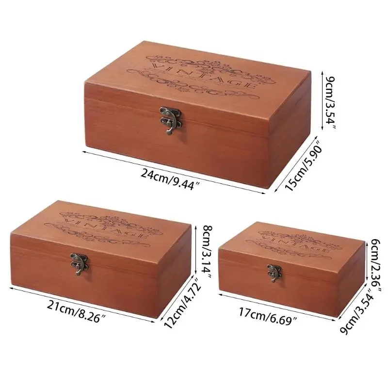 With Lock Storage Box Office Home S M L Gorgeous Style Handmade Jewelry Sundries Retro Vintage Wood Color Flip
With Lock Storage Box Office Home S M L Gorgeous Style Handmade Jewelry Sundries Retro Vintage Wood Color Flip