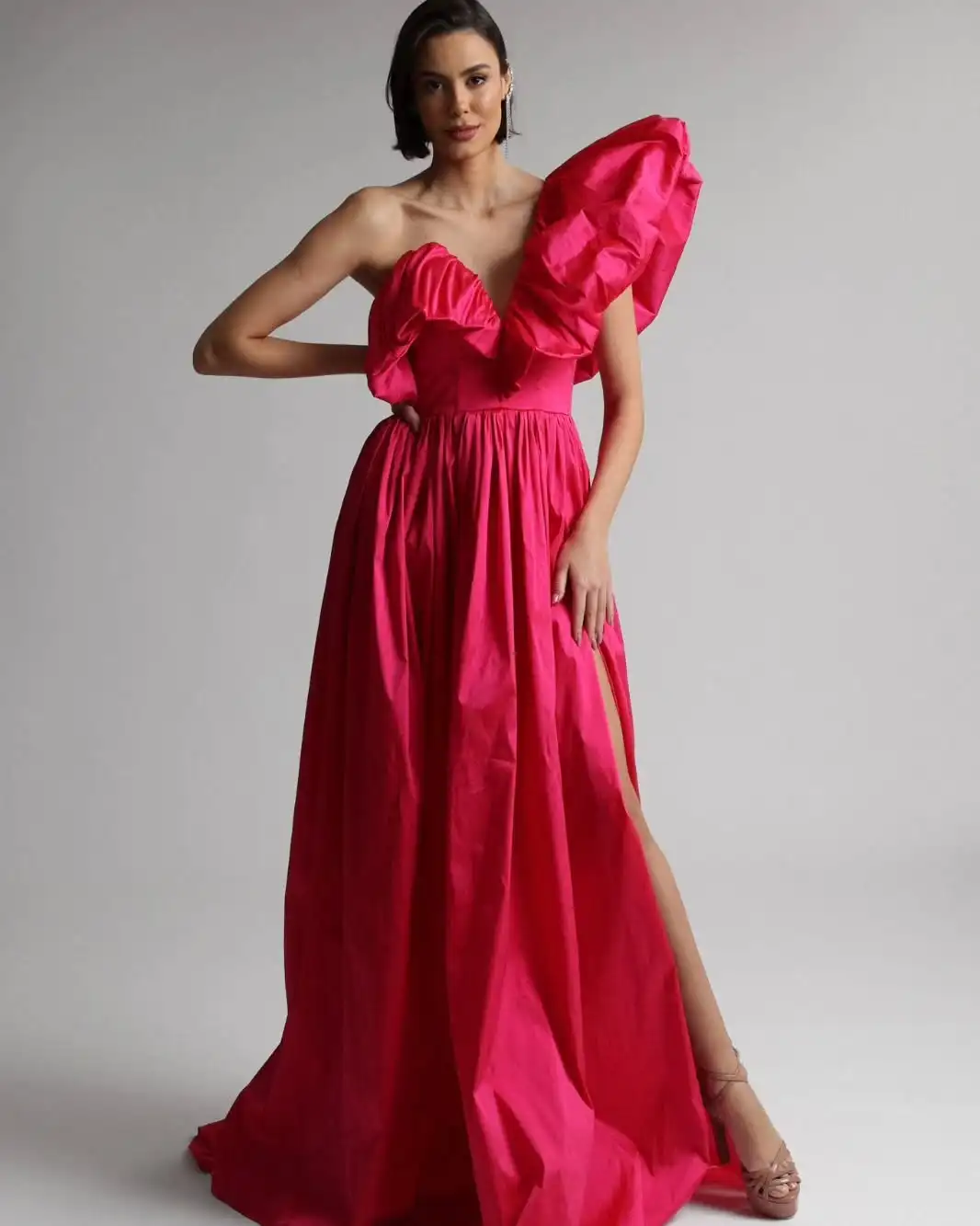 Customized High Quality Satin One Shoulder Evening Dresses Sexy Sleeveless V-Neck Cocktail Dress Custom Size Party Dress
Customized High Quality Satin One Shoulder Evening Dresses Sexy Sleeveless V-Neck Cocktail Dress Custom Size Party Dress