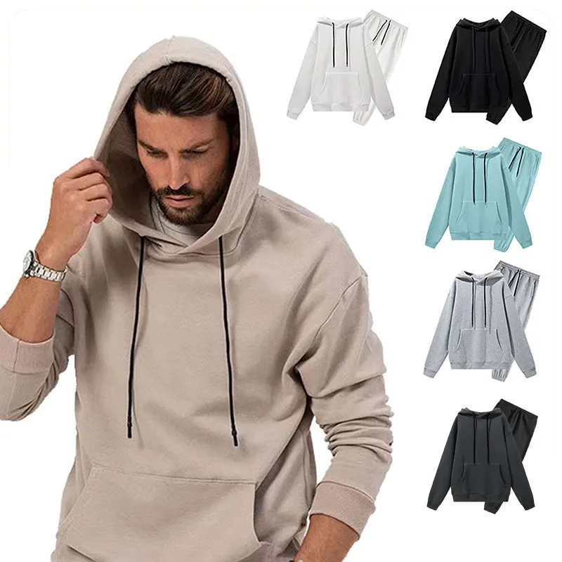 New Autumn and Winter Leisure Men's Suit Solid Color With Fur Warm Men's Clothing Hooded Sweatshirt Trousers Two-Piece Set
New Autumn and Winter Leisure Men's Suit Solid Color With Fur Warm Men's Clothing Hooded Sweatshirt Trousers Two-Piece Set