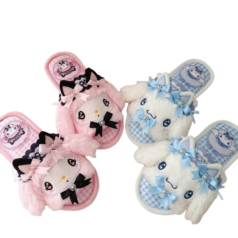 Lovely Kuromi My Melody Sanrio CinnamorollCartoon HelloKitty Slippers Home Shoes Non-slip Flat Four Seasons Indoor Shoes Girl
Lovely Kuromi My Melody Sanrio CinnamorollCartoon HelloKitty Slippers Home Shoes Non-slip Flat Four Seasons Indoor Shoes Girl