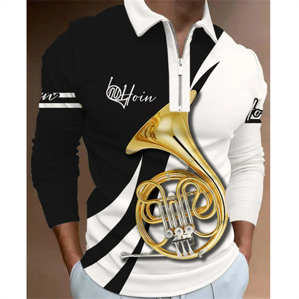 Мужская рубашка-поло с длинным рукавом, на молнии
Мужская рубашка-поло с длинным рукавом, на молнии