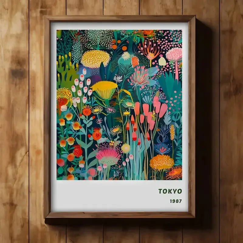 Vibrant Tokyo 1987 Exhibition Canvas Poster Colorful Japanese Flower and Plant Wall Art Prints for Modern Living Room Home Decor
Vibrant Tokyo 1987 Exhibition Canvas Poster Colorful Japanese Flower and Plant Wall Art Prints for Modern Living Room Home Decor