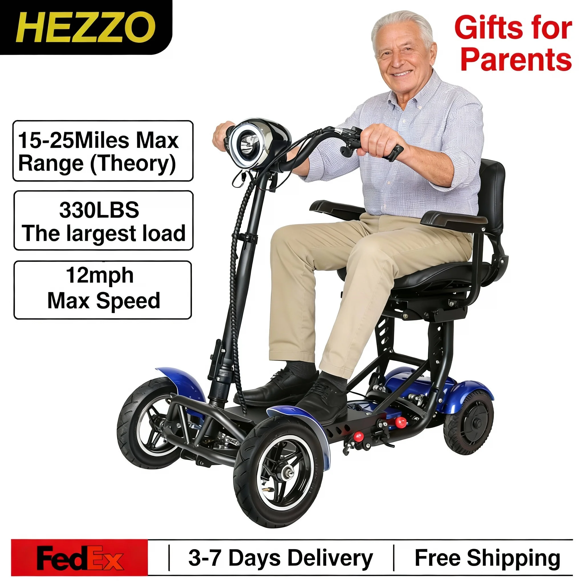 Складной скутер HEZZO T2 для пожилых людей с корзиной для покупок, 36В, два двигателя, грузоподъемность 330 фунтов, бесплатная доставка
Складной скутер HEZZO T2 для пожилых людей с корзиной для покупок, 36В, два двигателя, грузоподъемность 330 фунтов, бесплатная доставка