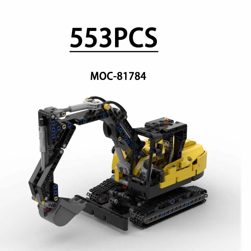 MOC-81784 Compact Excavator Excavator Truck Transporting 553PCS Blocks Toy Christmas Gift for Kids
MOC-81784 Compact Excavator Excavator Truck Transporting 553PCS Blocks Toy Christmas Gift for Kids