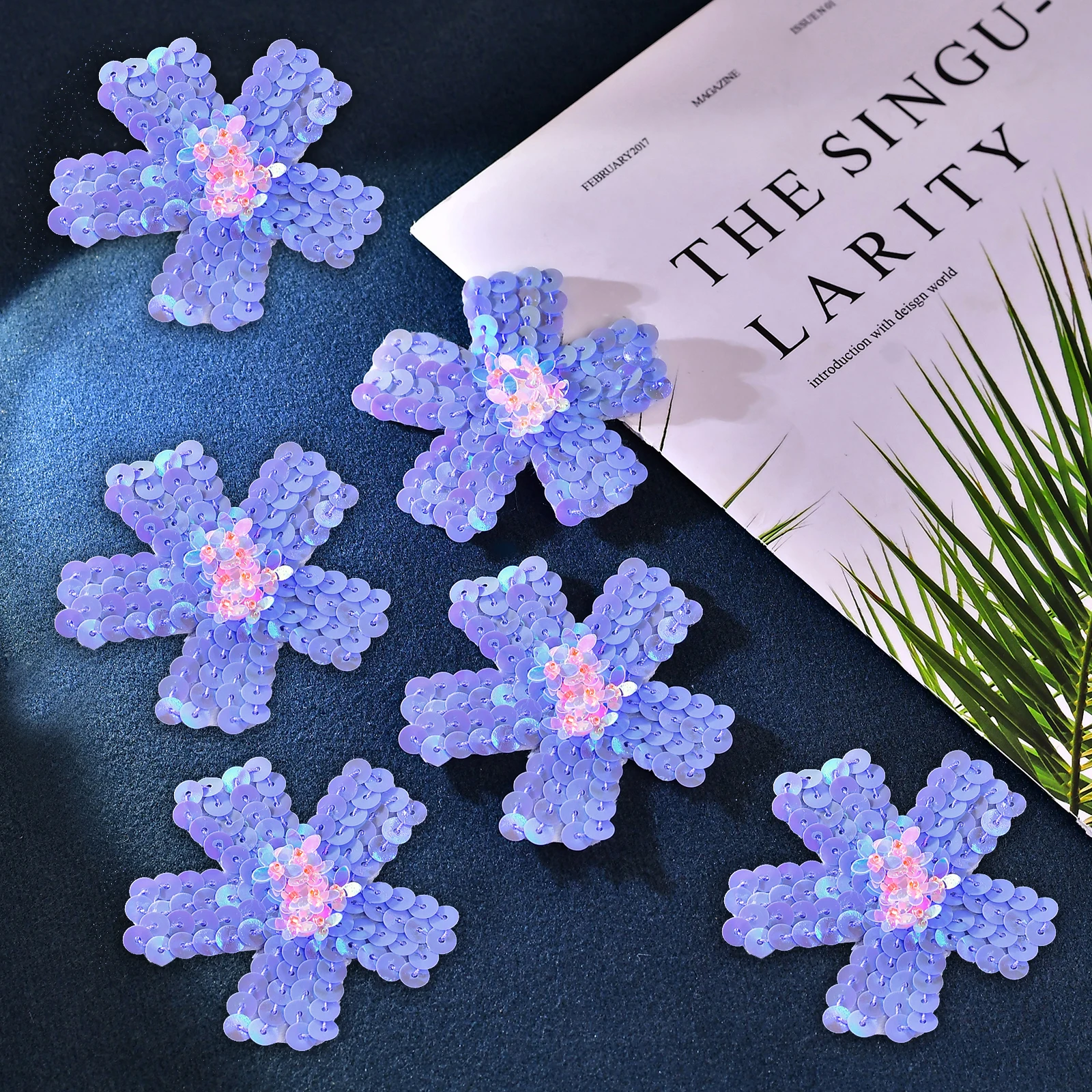 6PCS Purple Sequin Flower Brooch, Can Match With Many Dresses To Add Color Suitable for Party Wedding Pin Applique SP236
6PCS Purple Sequin Flower Brooch, Can Match With Many Dresses To Add Color Suitable for Party Wedding Pin Applique SP236