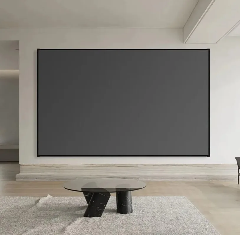 100 Inches 16:9 4K 8K ALR Wall Mounted Fixed Frame Projector Screen for Home Cinema Office
100 Inches 16:9 4K 8K ALR Wall Mounted Fixed Frame Projector Screen for Home Cinema Office