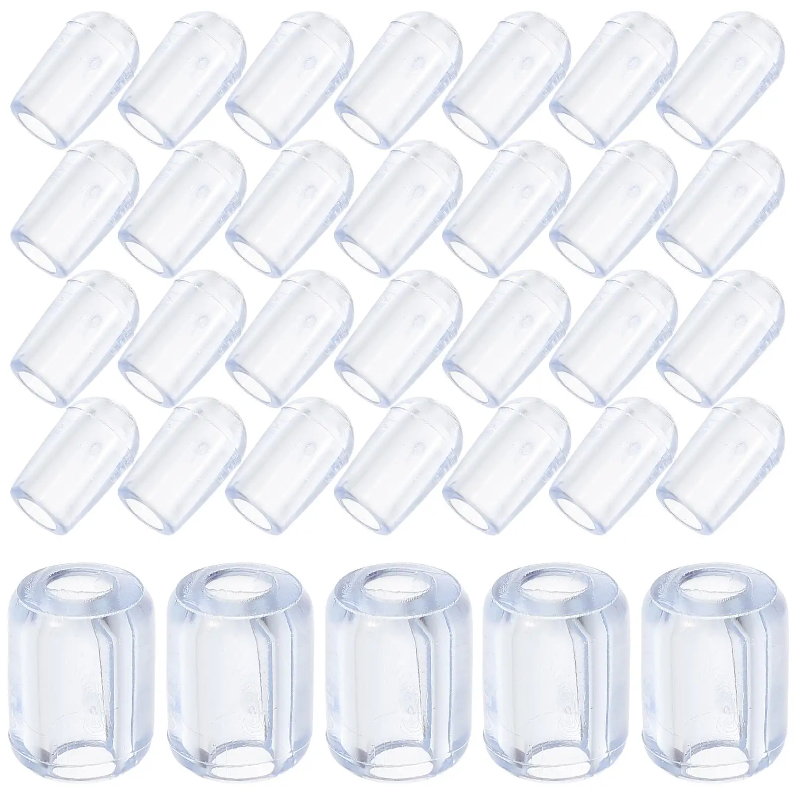 80 Pcs Transparent Rubber Sleeve Sink Protectors for Kitchen Rack Feet Small Grid Accessories Pvc
80 Pcs Transparent Rubber Sleeve Sink Protectors for Kitchen Rack Feet Small Grid Accessories Pvc