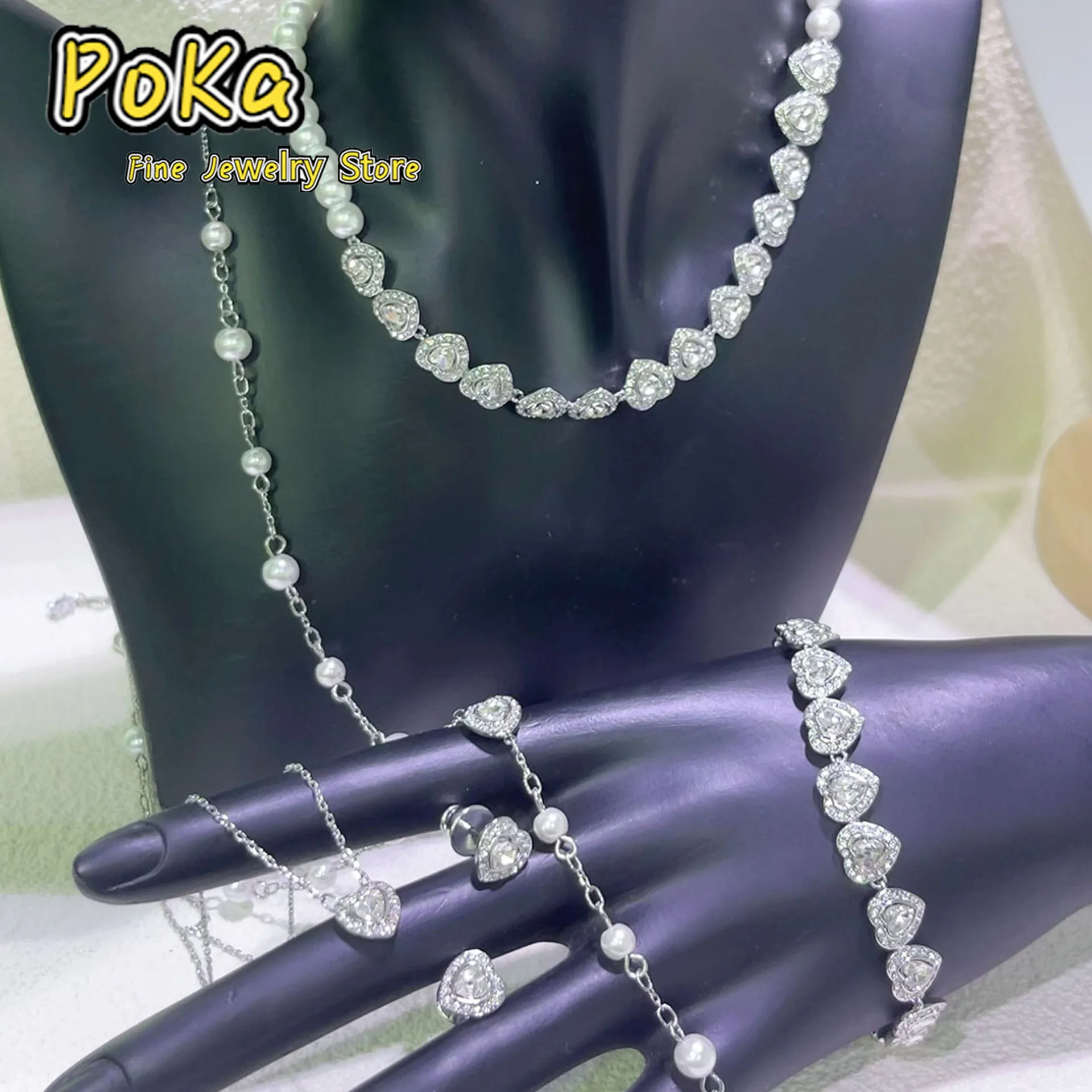 Love Jewelry 2025 New Sales Trends Pearl Necklace Bracelet Earrings Exquisite Charm Gifts for Women's Wedding Gifts Wholesale
Love Jewelry 2025 New Sales Trends Pearl Necklace Bracelet Earrings Exquisite Charm Gifts for Women's Wedding Gifts Wholesale