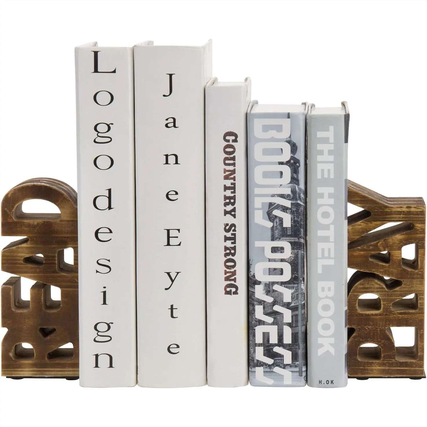 Wood Bookends with READ and PRAY Block Letters for Shelves, Decorative Book Stands for Home Library Office Desk, Rustic Burnt
Wood Bookends with READ and PRAY Block Letters for Shelves, Decorative Book Stands for Home Library Office Desk, Rustic Burnt