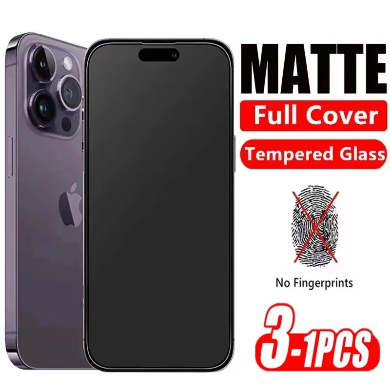 3Pcs 9H Hardness Matte Tempered Glass for iPhone 17 16 15 14 Pro Max 16e 6 7 8 Plus 13 12 11 Pro XR XS Max Full Screen Protector
3Pcs 9H Hardness Matte Tempered Glass for iPhone 17 16 15 14 Pro Max 16e 6 7 8 Plus 13 12 11 Pro XR XS Max Full Screen Protector
