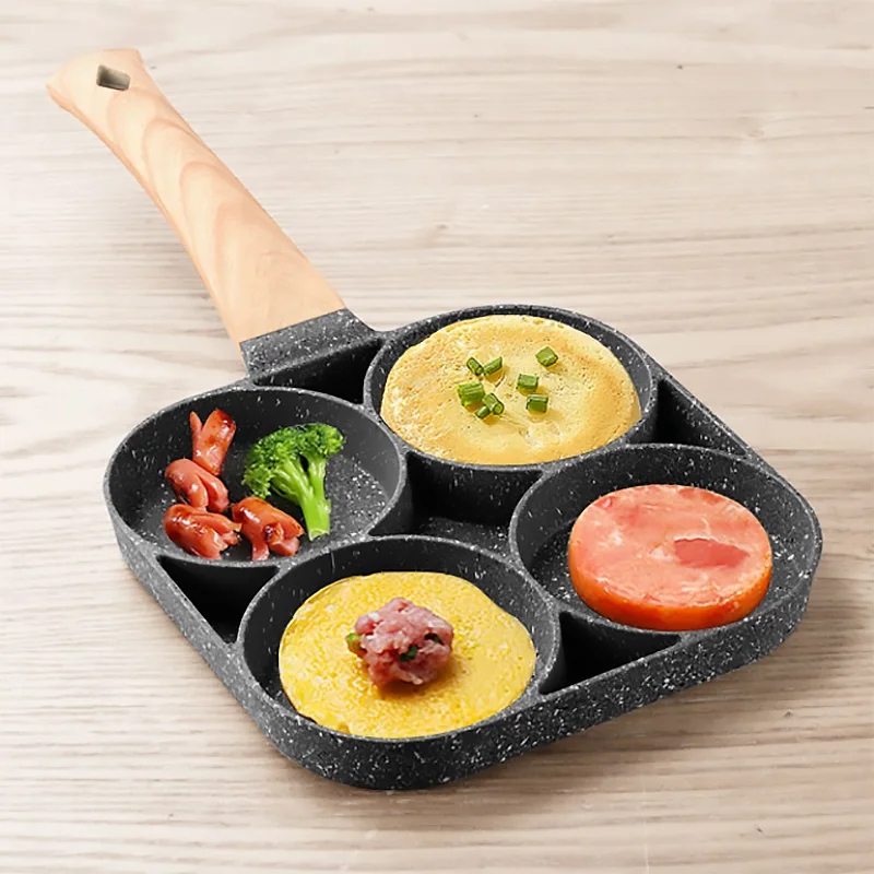 4 Holes Non-Stick Pot Pan Black Thickened Kitchen Omelet Breakfast Burger Egg Pancake Maker Egg Poacher Pancake Crepe Steak Cook
4 Holes Non-Stick Pot Pan Black Thickened Kitchen Omelet Breakfast Burger Egg Pancake Maker Egg Poacher Pancake Crepe Steak Cook