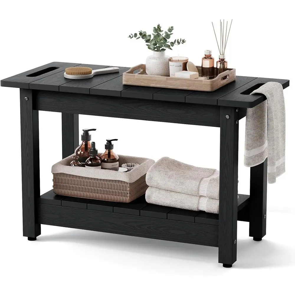 24 Shower Bench with Waterproof Seat, Adjustable & Non-Slip Legs, Ideal for Shower or Shaving, Black
24 Shower Bench with Waterproof Seat, Adjustable & Non-Slip Legs, Ideal for Shower or Shaving, Black