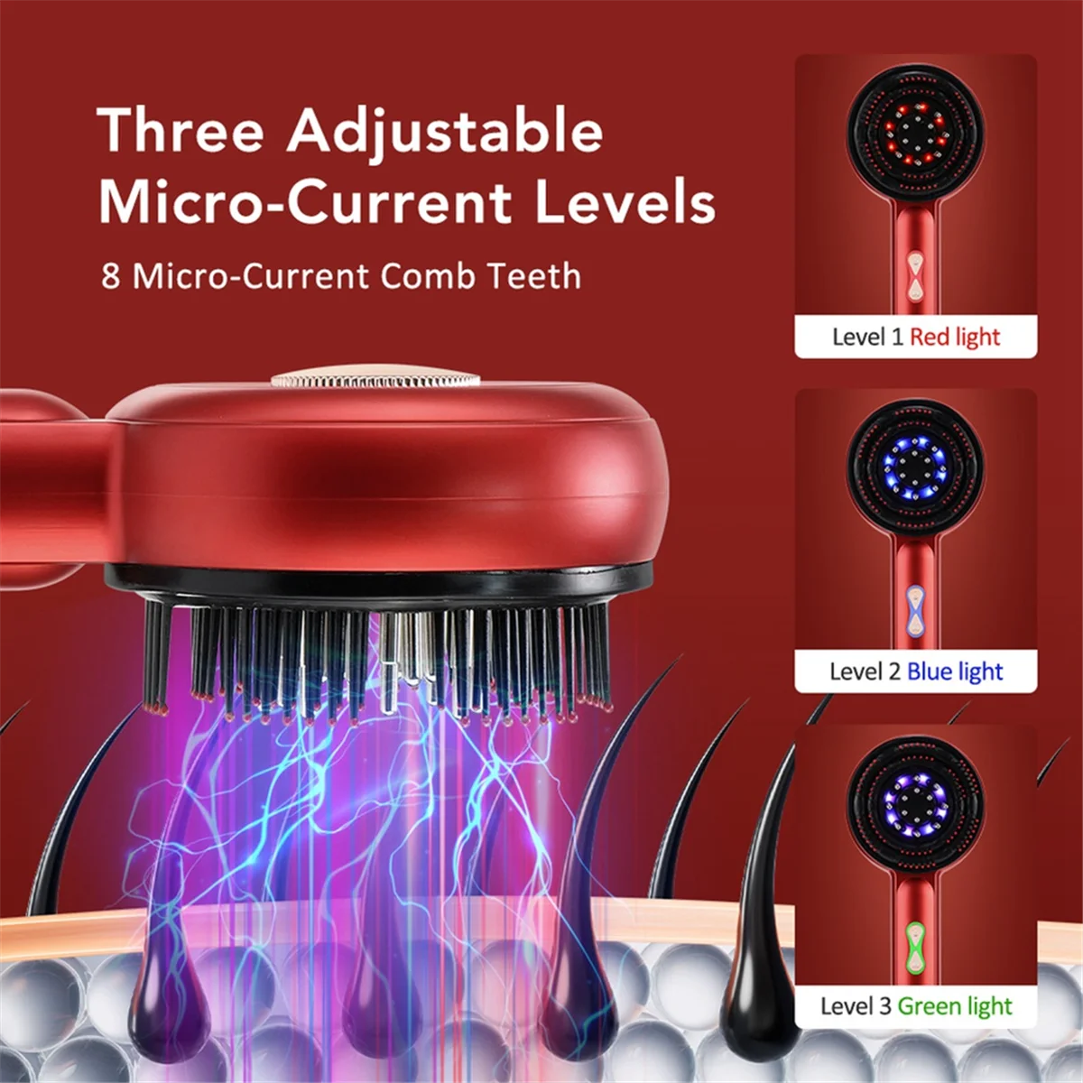 A62K Electric Head Massage Comb Micro-Current Electric Massage Comb Head Conductive Liquid Comb Suitable for Head Massage B
A62K Electric Head Massage Comb Micro-Current Electric Massage Comb Head Conductive Liquid Comb Suitable for Head Massage B