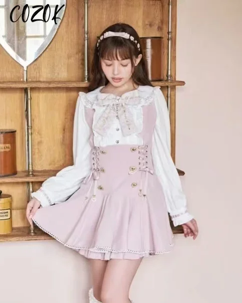 Japanese Shorts Suit Mines Mass-produced Tweed Shirt Dress Shorts New High-waist Slim Long-sleeve Dress Shorts Two-piece Sets
Japanese Shorts Suit Mines Mass-produced Tweed Shirt Dress Shorts New High-waist Slim Long-sleeve Dress Shorts Two-piece Sets