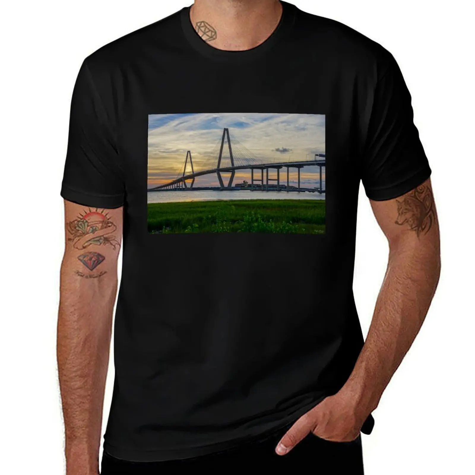 Arthur Ravenel Jr Bridge T-Shirt Summer Print Short Sleeve Tee
Arthur Ravenel Jr Bridge T-Shirt Summer Print Short Sleeve Tee