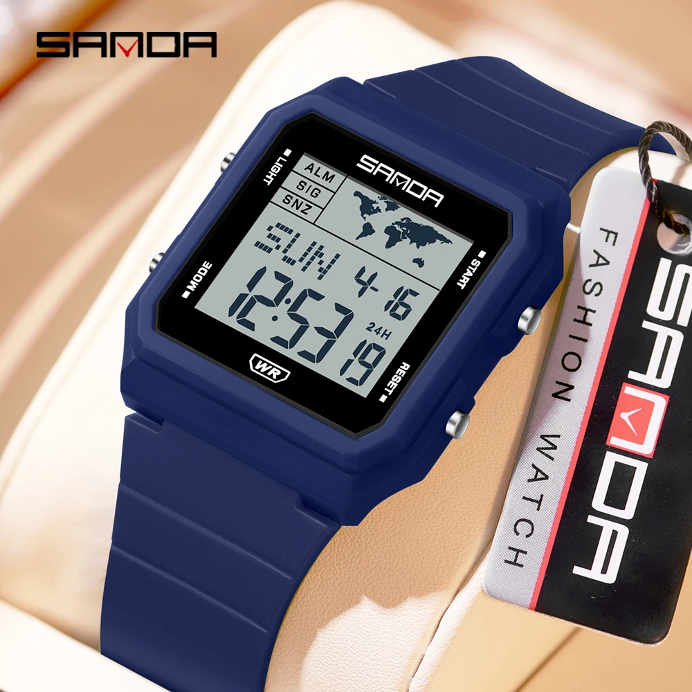 SANDA 2217 Sports Fashion Men Electronic Watches Multifunction Alarm Clock Countdown Luminous Waterproof Men's Digital Wristwatc
SANDA 2217 Sports Fashion Men Electronic Watches Multifunction Alarm Clock Countdown Luminous Waterproof Men's Digital Wristwatc